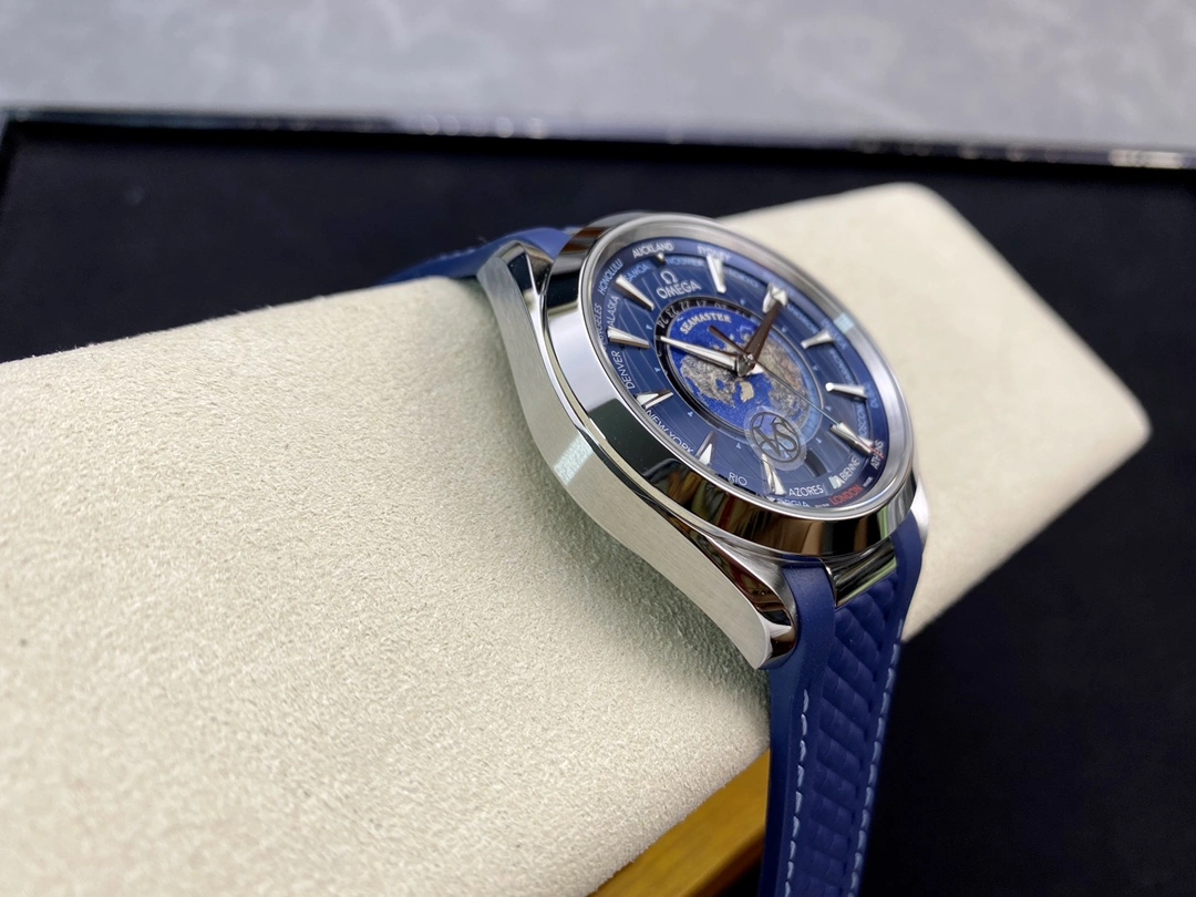 ModernLook CBD Factory Omega Seamaster Aqua Terra Worldtimer 43mm Blue Dial (220.12.43.22.03.001) 1:1 Super Clone – DD8938 Movement 239